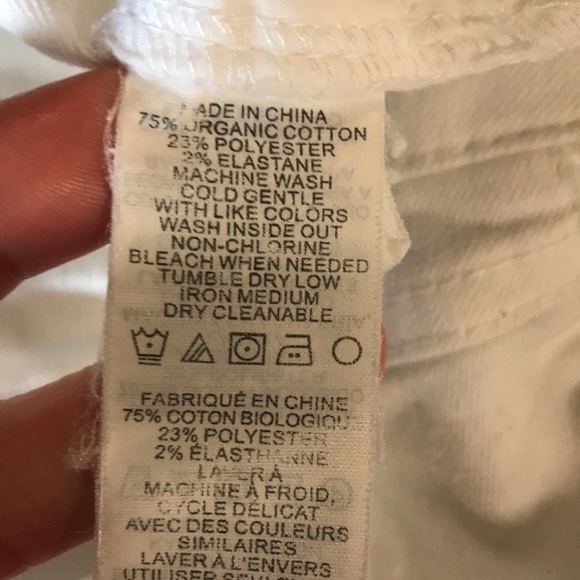 Prana women’s white denim jeans size 4/27 ankle length - Picture 7 of 7